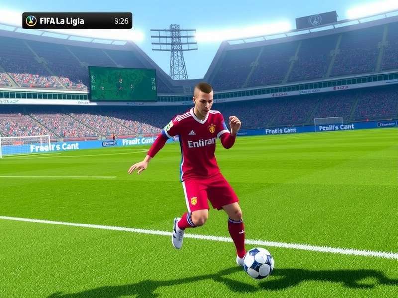 Intense Match Action in FIFA 14 La Liga FIFA 14 La Liga Gameplay Screenshot
